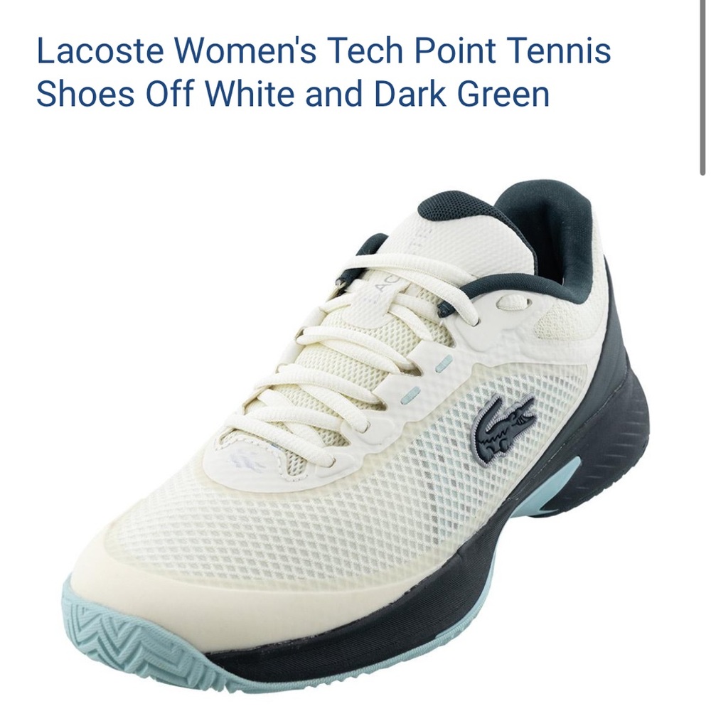 Lacoste Women`s Tech Point Tennis Shoes